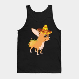 Cute dog chihuahua mexico cinco de mayo Tank Top